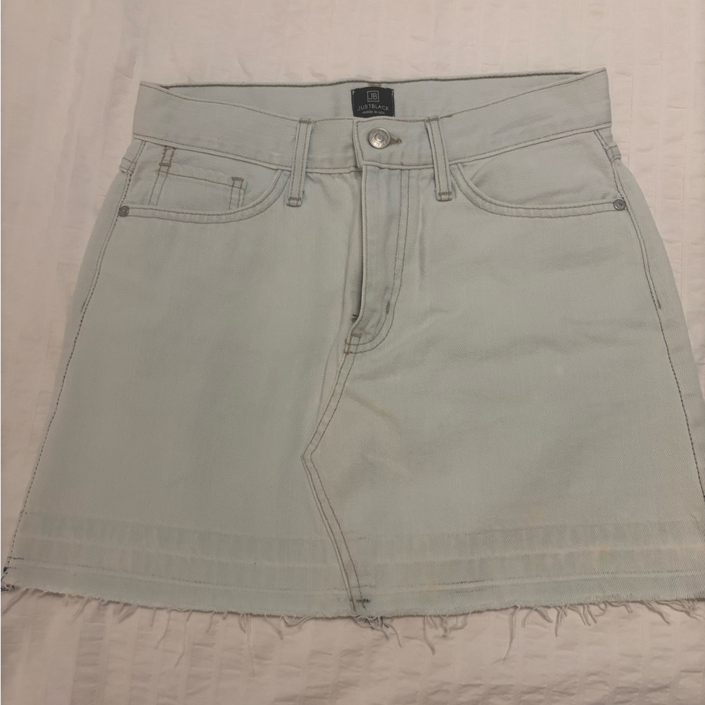Just Black Light Denim Skirt